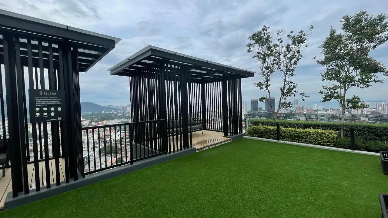 New 2Br Georgetown Warm And Lovely Homestay 10Pax-无敌美景两房民宿 Beacon Executive Suite 0*, George Town